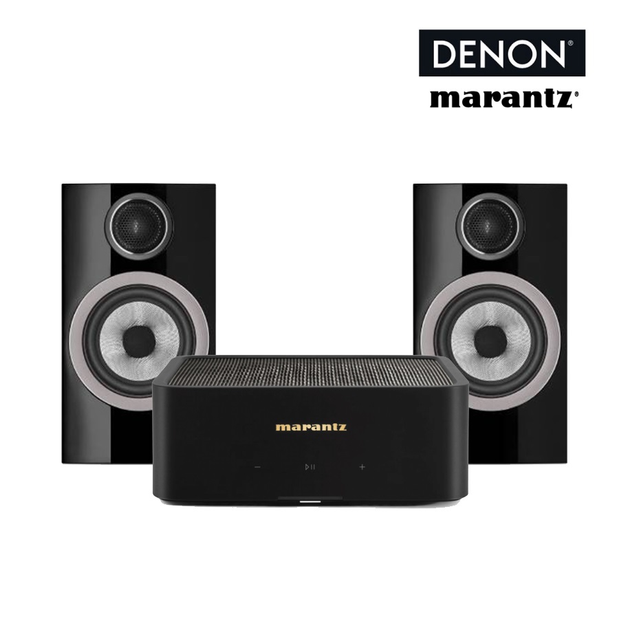 Bowers & Wilkins707 S3 X Marantz M-1 Integrated Amplifier HiFi Set (Black)