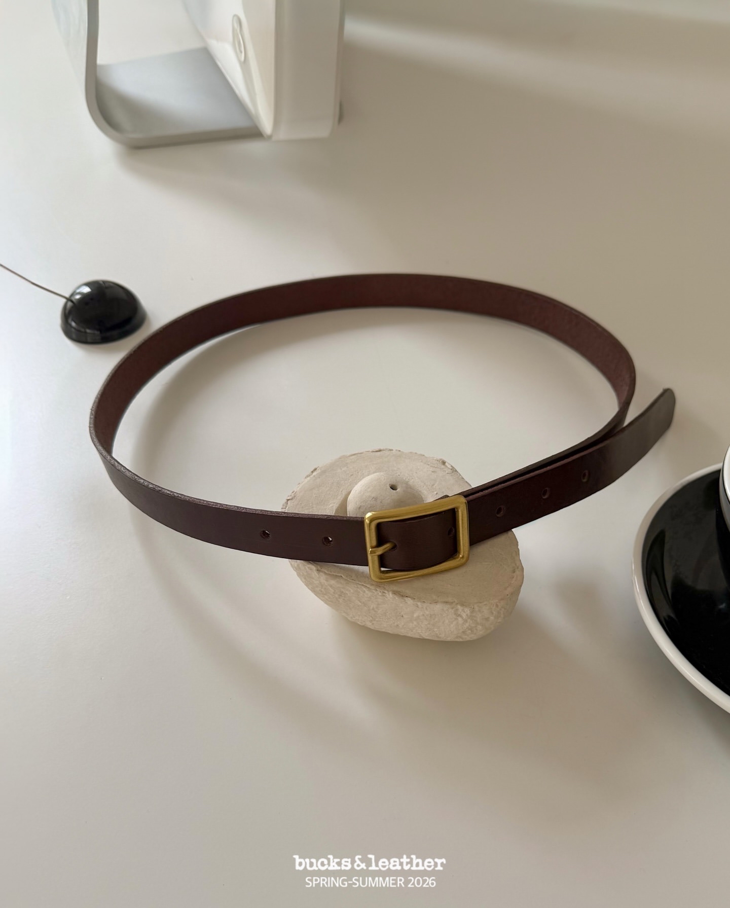 預訂_20mm Squre Belt By Bucks & leather