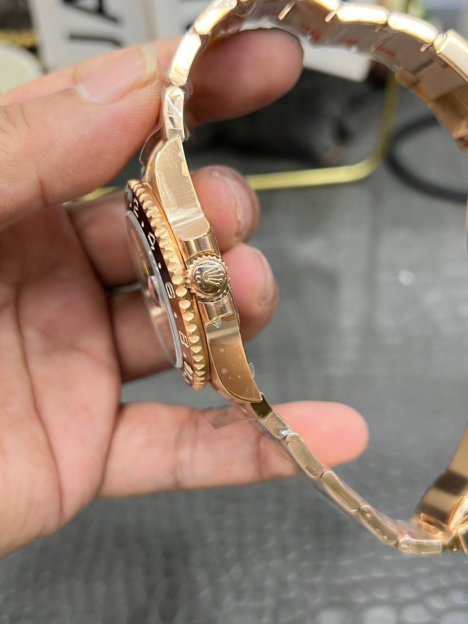 格林尼治全玫瑰金 大闸蟹3285机芯🌟