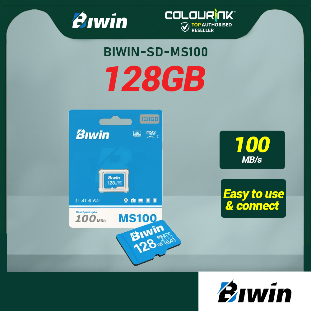 BIWIN MS100 MICROSD Card 65GB 128GB