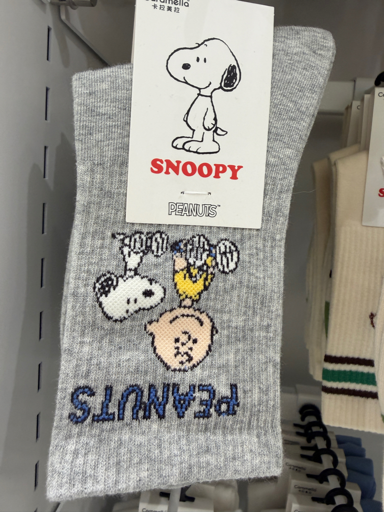 Snoopy Mid Calf Socks 22-24cm