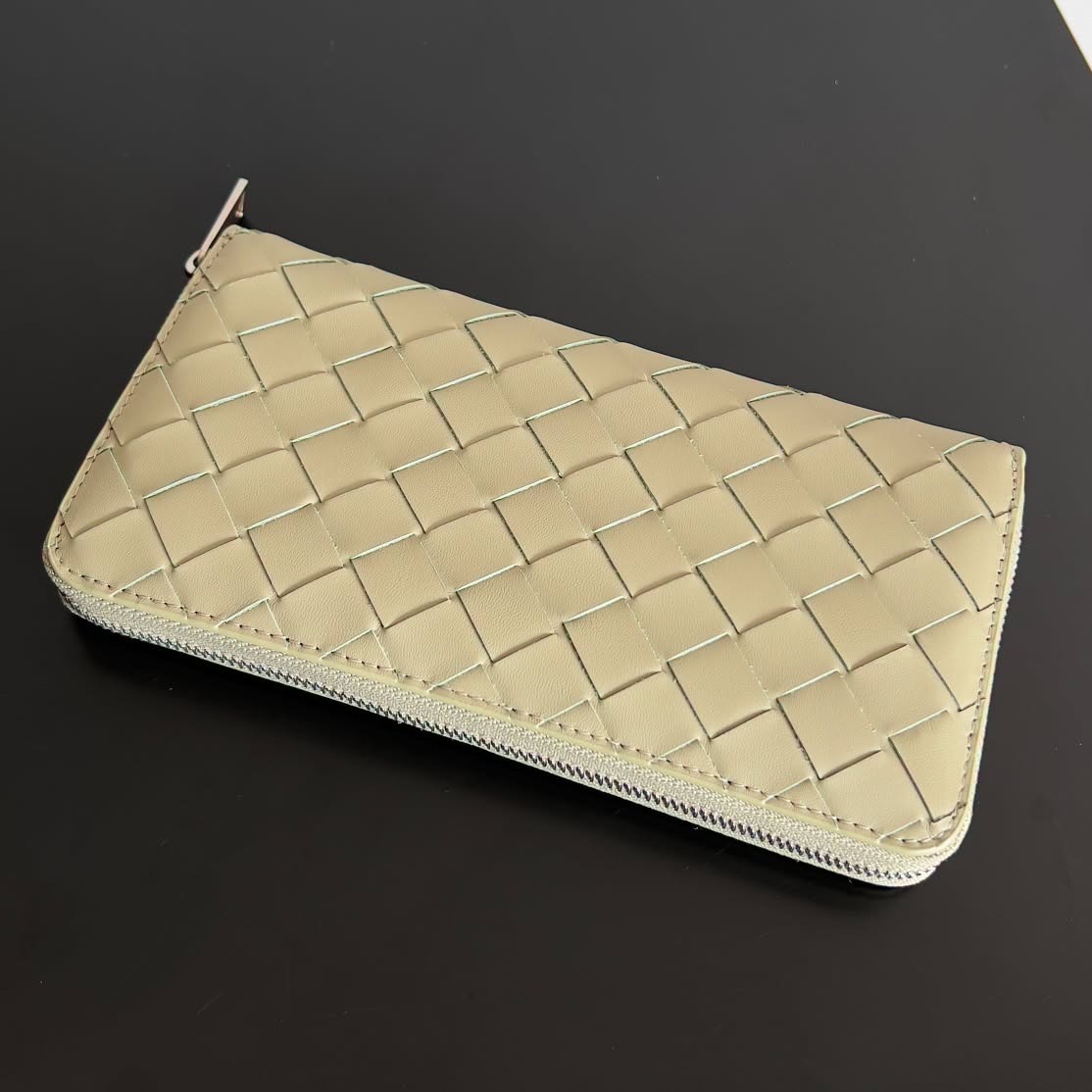 【頂級運單】BV Intrecciato Zip Around Wallet 編織拉鍊銀包
