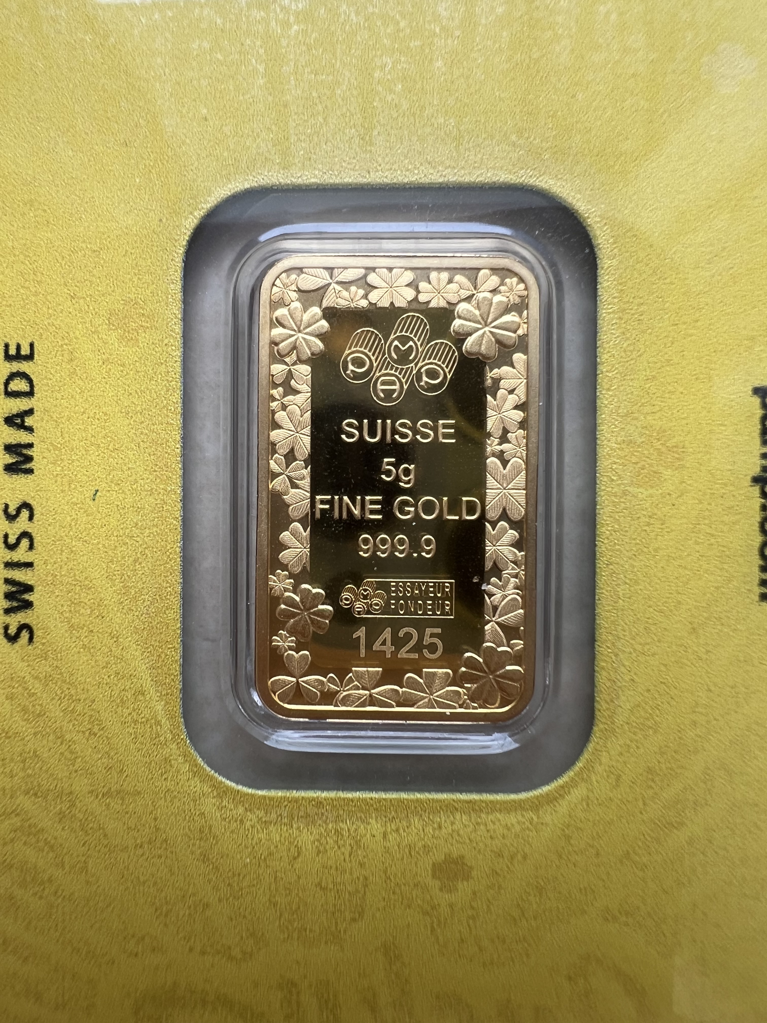 (SN:1425) PAMP Lucky Charm Pig 5g 🇨🇭Swiss Fine Gold Emas 999.9 幸运猪/青猪