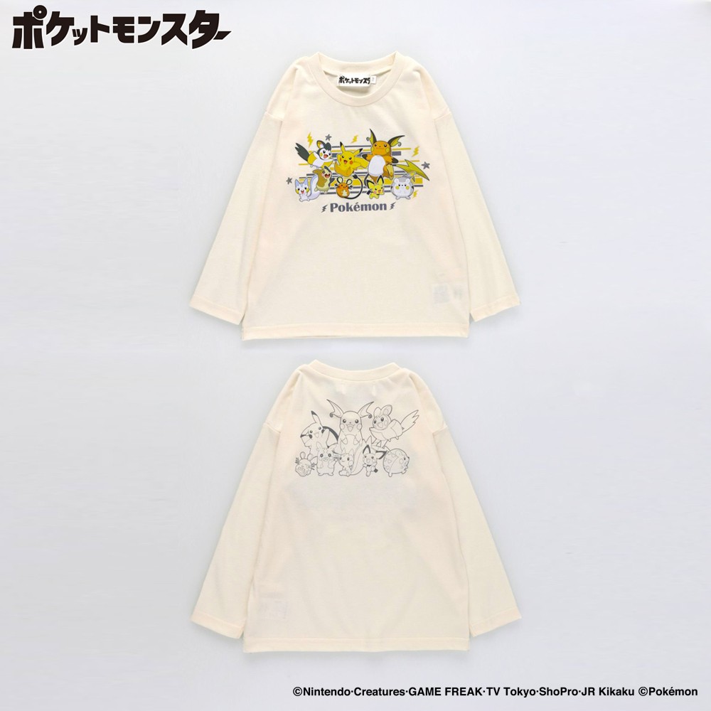 🆕【⭐訂購⭐】 🇯🇵日本直送 🌀#Pokemon 前後印花長袖Tee［6款選］🌀 [ELIA-0051][261008]