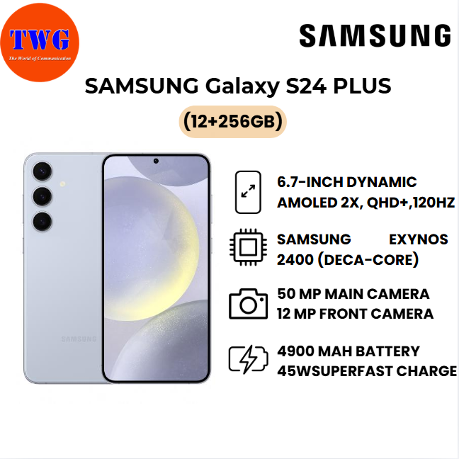 SAMSUNG Galaxy S24 PLUS (12+256GB) DEMO SET 100% ORIGINAL MALAYSIA