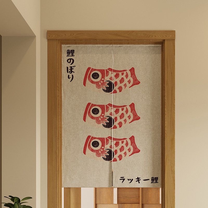 日式和風棉麻門簾