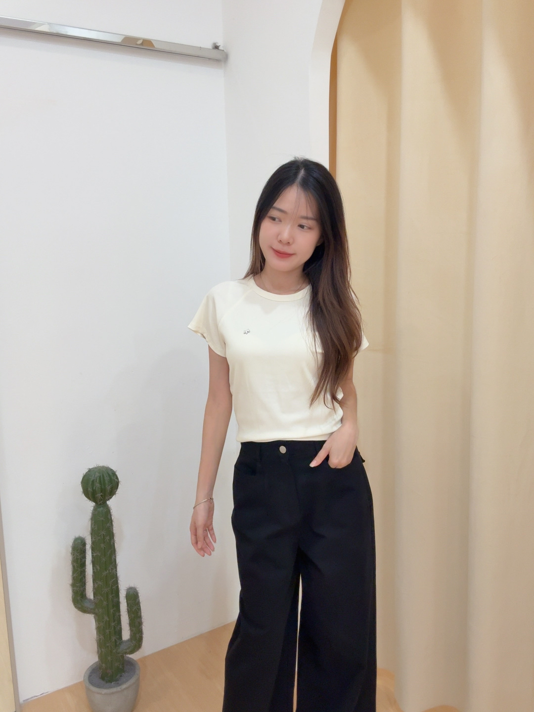 甜心小马冰丝细螺纹上衣 R3032