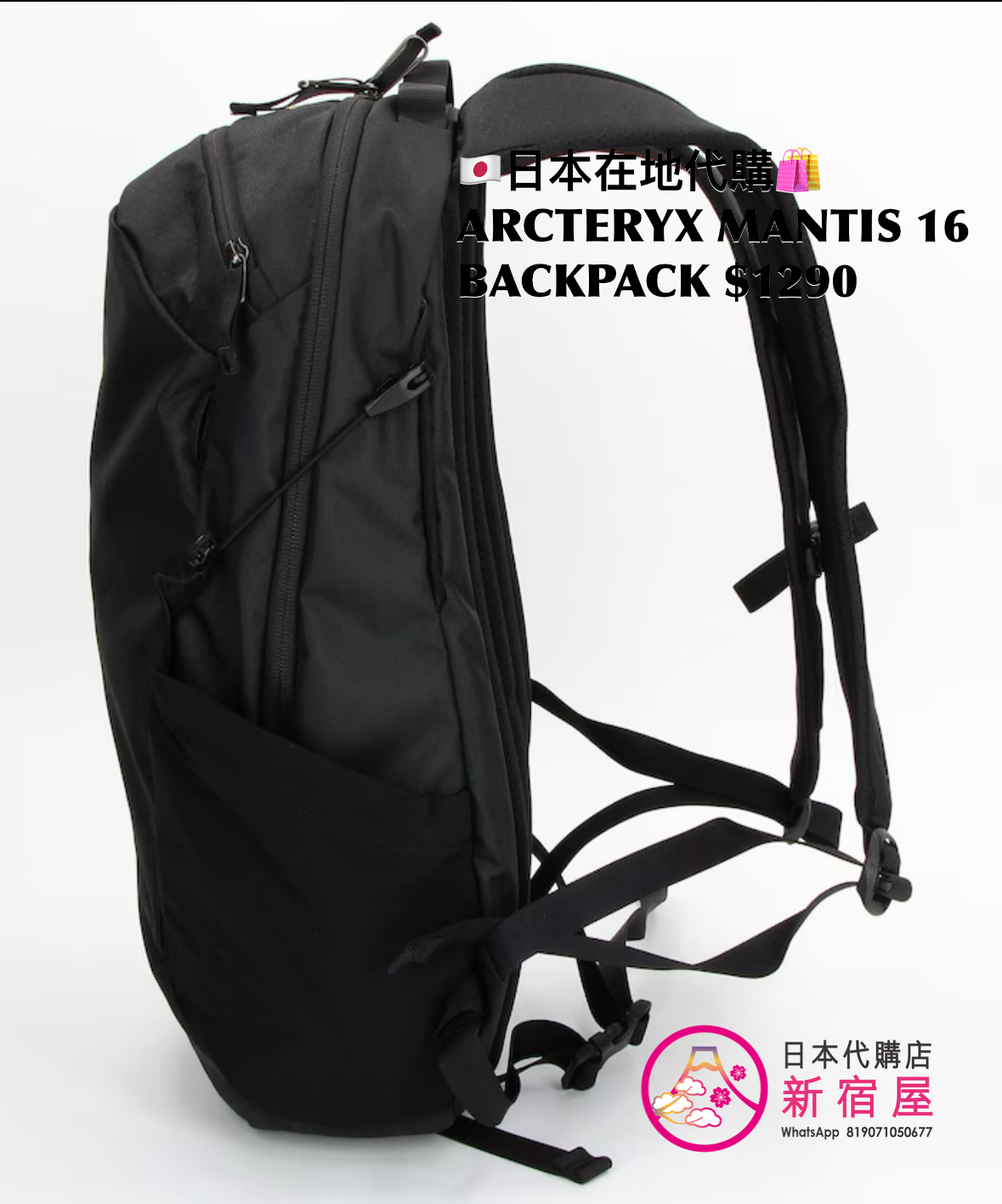 ARCTERYX MANTIS 16 BACKPACK