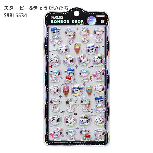 Bonbon Drop seal 水晶貼紙 Snoopy 史努比     (S8815534)  