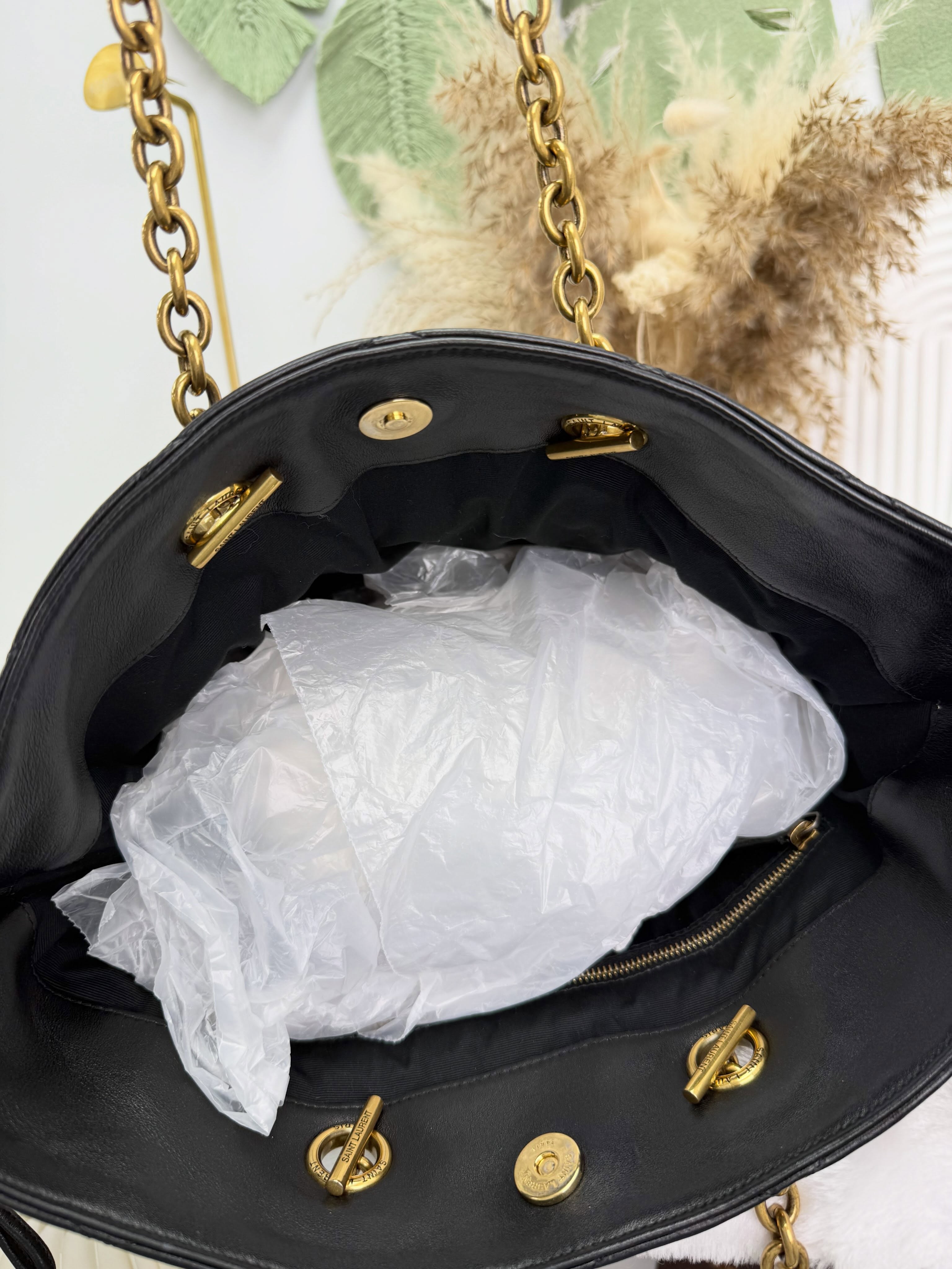 👜 PRE OWNED 🛍️黑金水桶包 有塵袋🖤