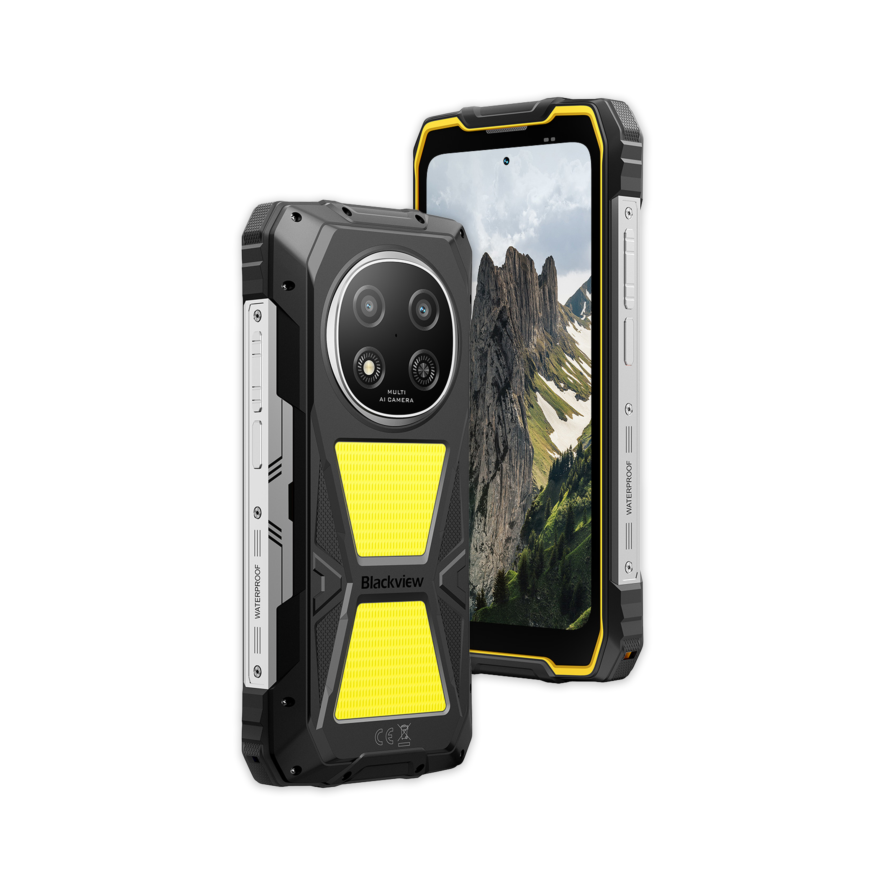 Blackview ROCK 2 Pro 5G | 8GB/256GB 6.67吋 120Hz 15000mAh 2W喇叭 露營燈 AI助手 三防手機 Rugged Phone