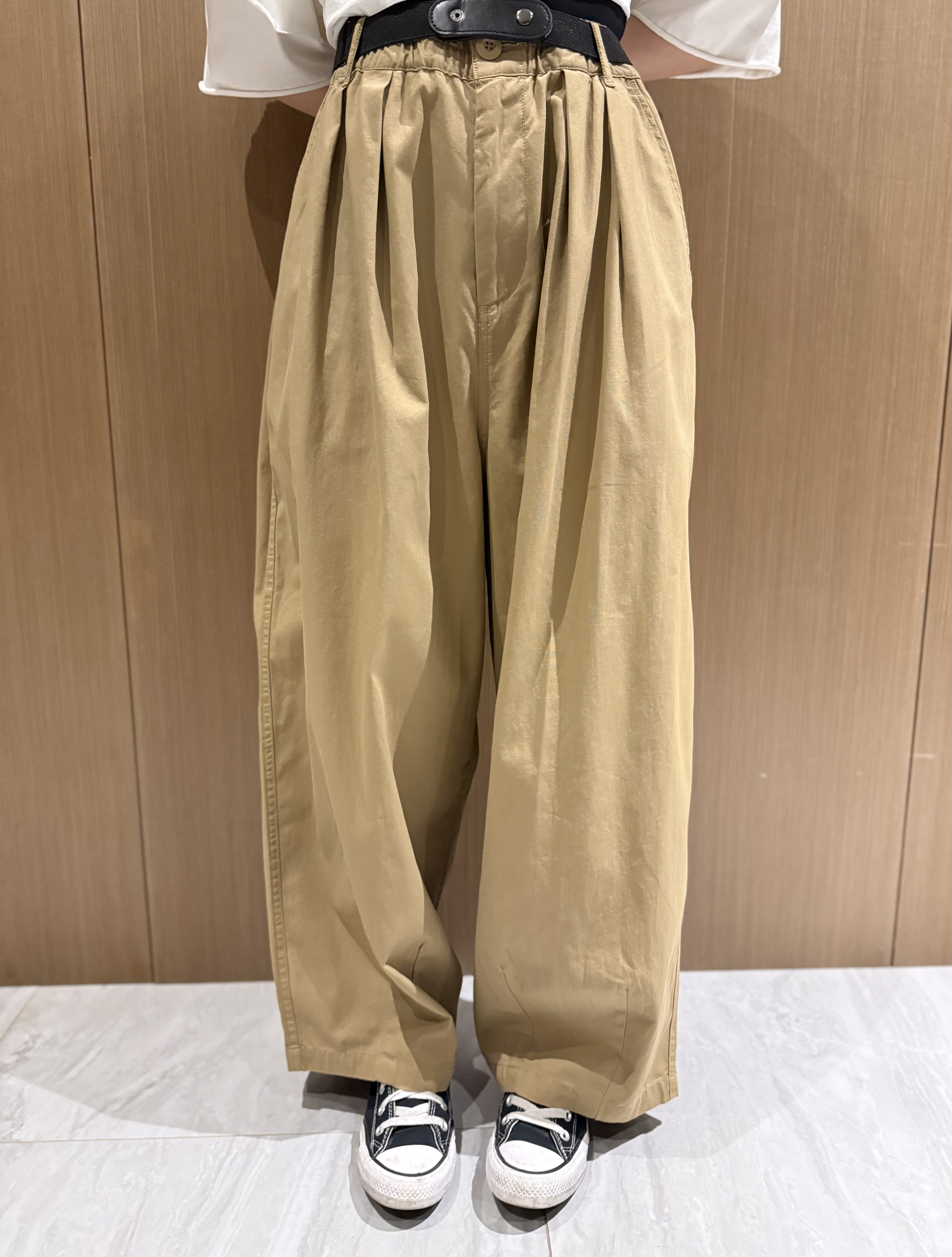 壓褶繭型修腳褲(連𝐛𝐞𝐥𝐭)
