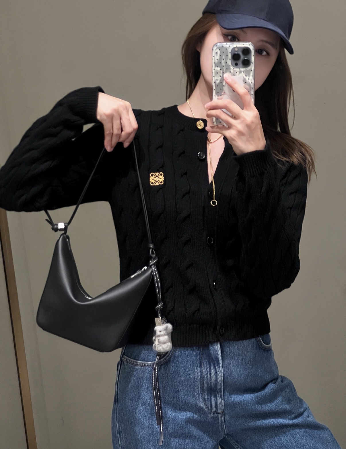 限時優惠🌼經典款✨訂貨🍒Loewe mini hammock hobo  Size 28x17x9.5cm 另有長肩帶可做斜孭