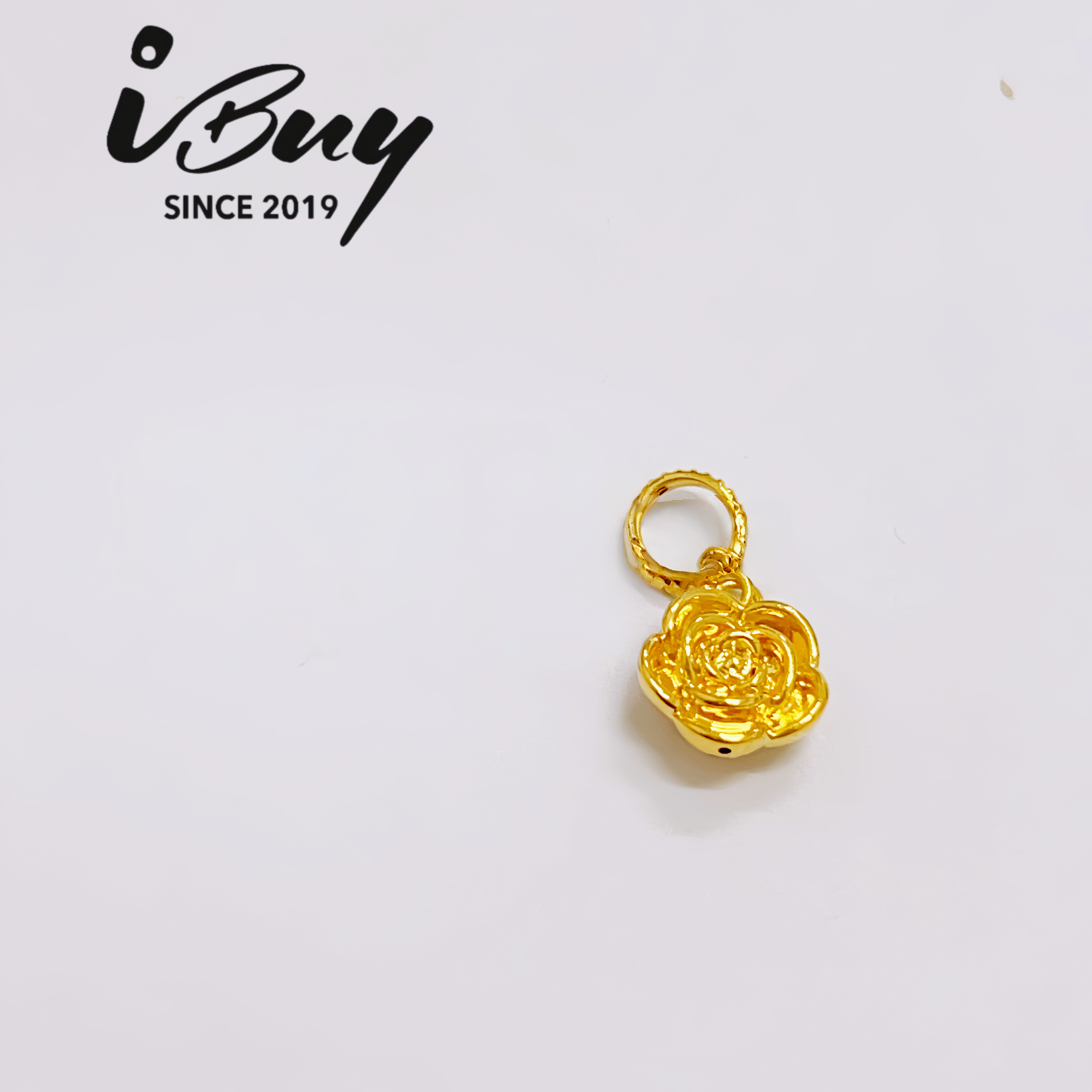 916 HARD GOLD ROUND-ROSE BEAD 916 硬金 圆玫瑰串咀