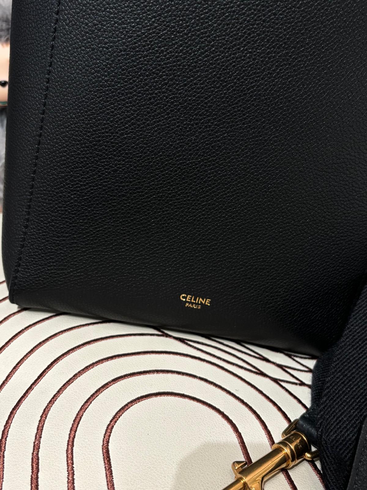 Celine sangle small bucket 黑色牛皮 New Logo 100%Authentic,98%new ✅strap✅塵袋 