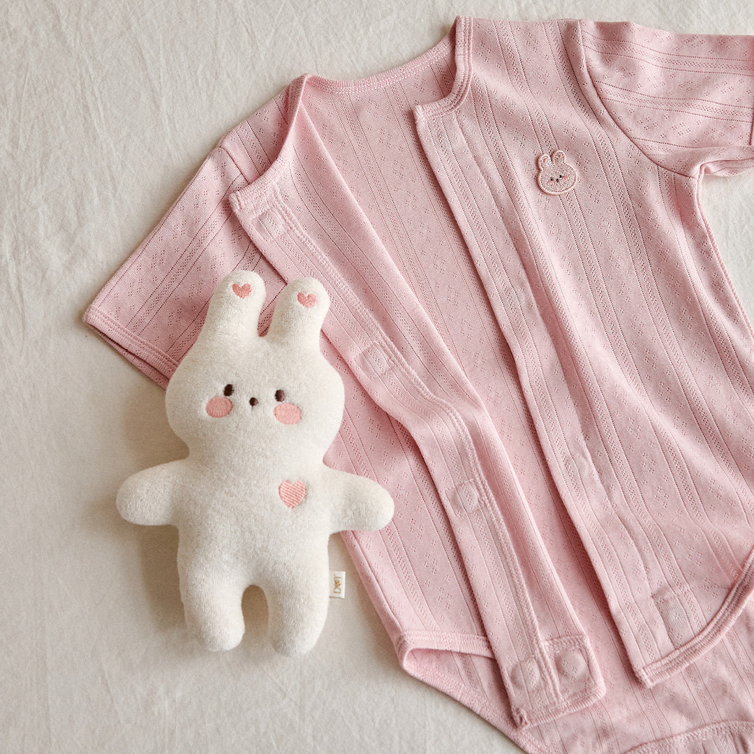 26S/S DTD一碰閉合磁扣系列🧲-清涼鏤空包屁衣