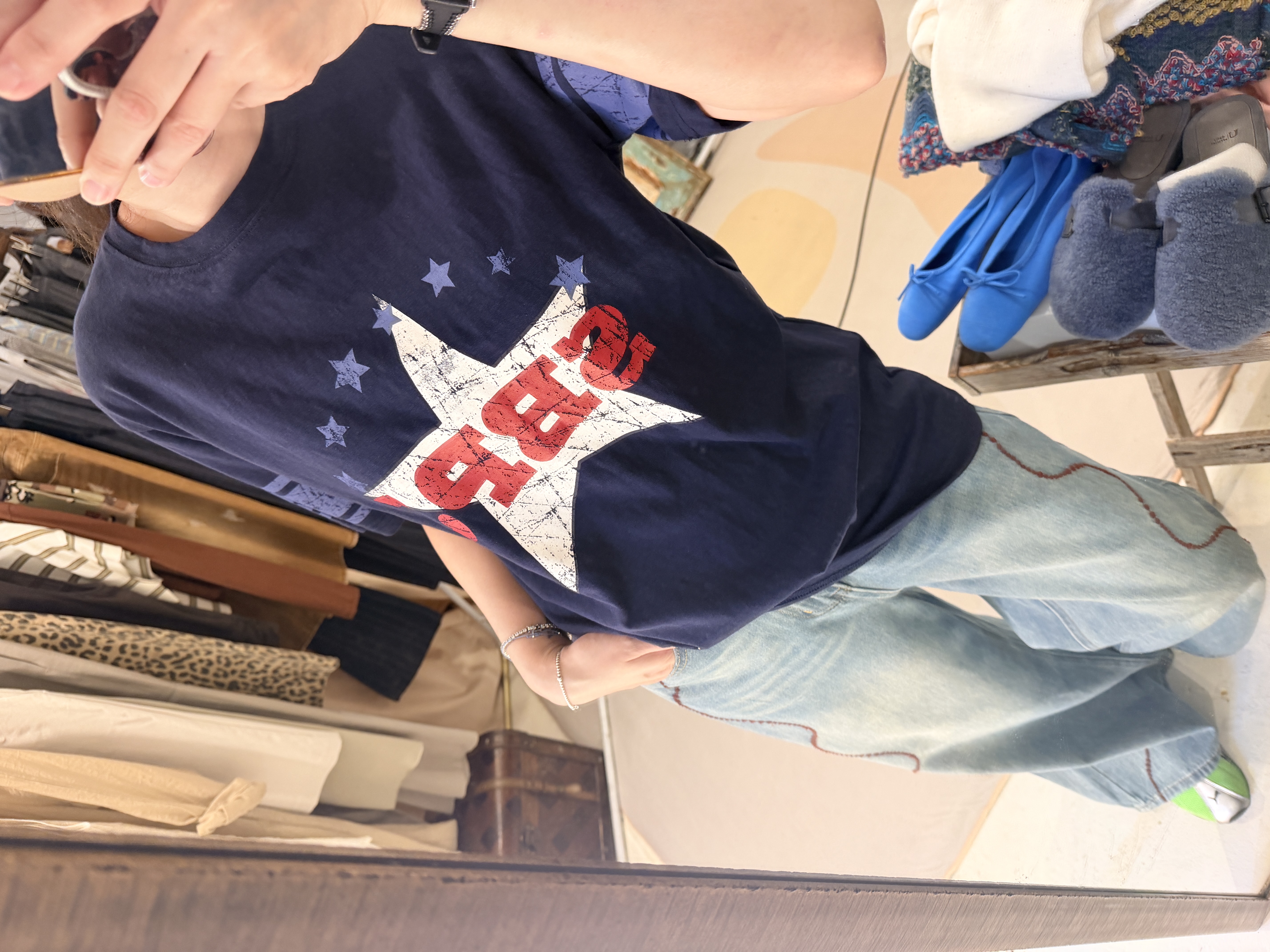 Star printed tee