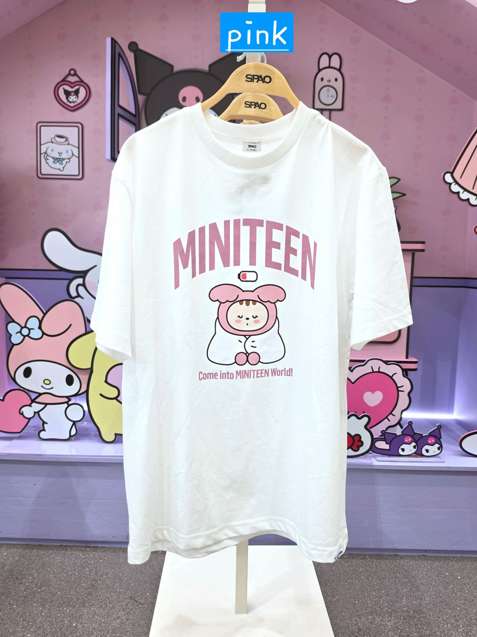 <預訂第二團>🇰🇷🎤SPAO🎤miniteen同款T-shirt截止日期：4月18日星期六