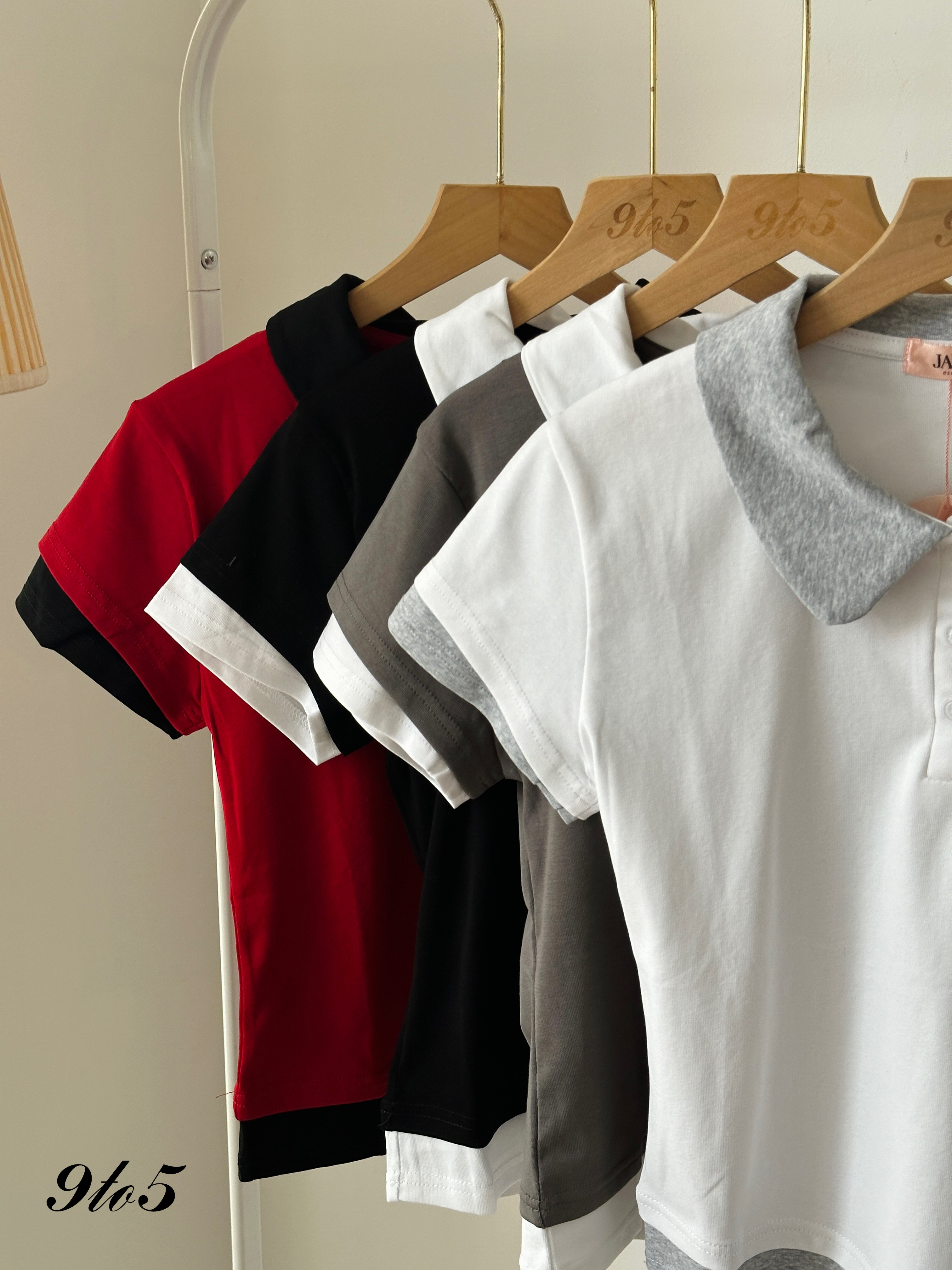 T3926 Fake Two-Piece Top - 5 Colors