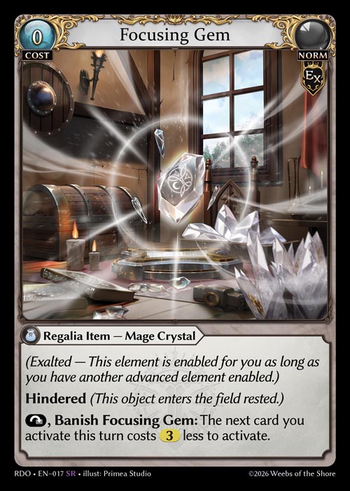 Focusing Gem / RDO-017 (SR)