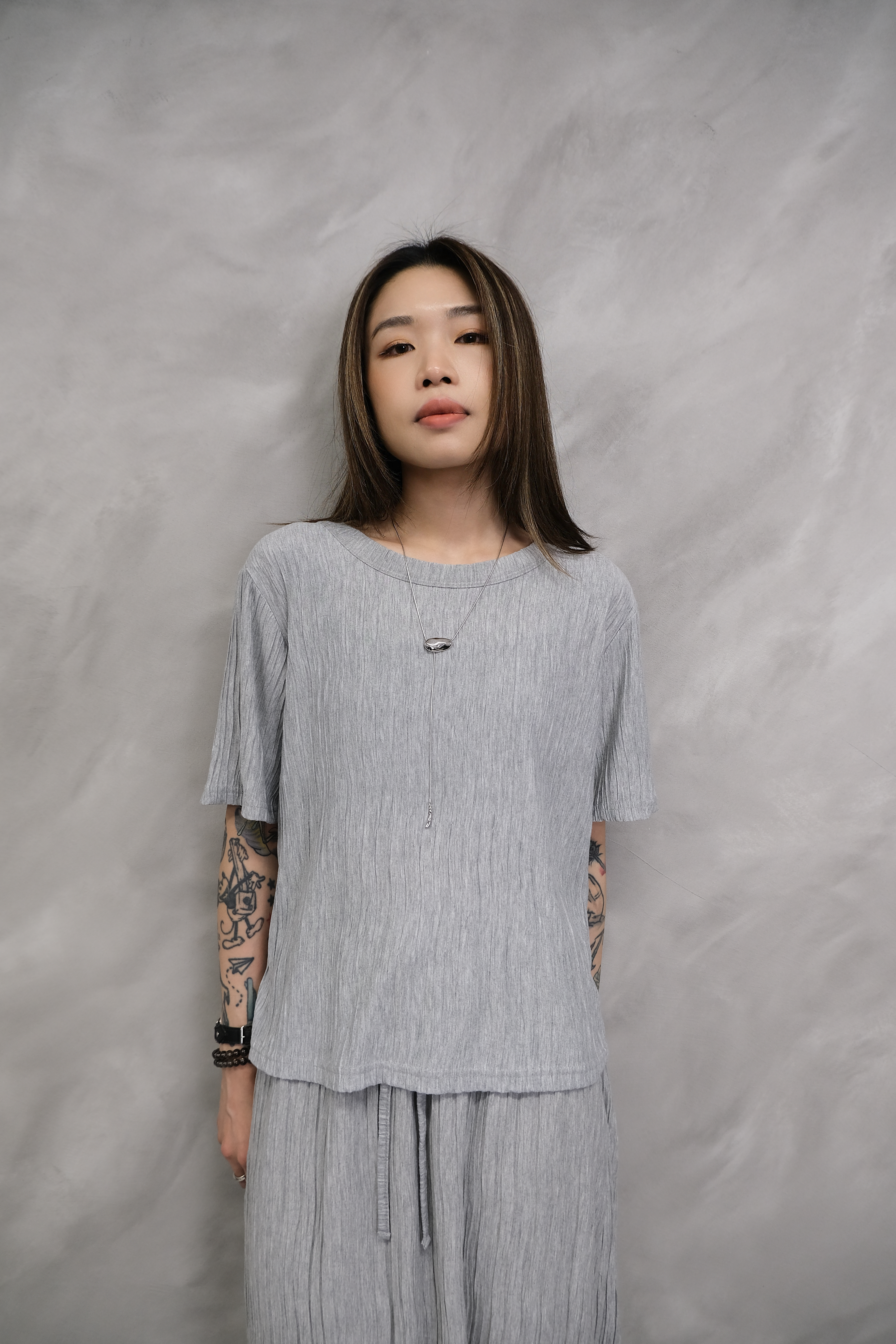 Textured cotton top #top121