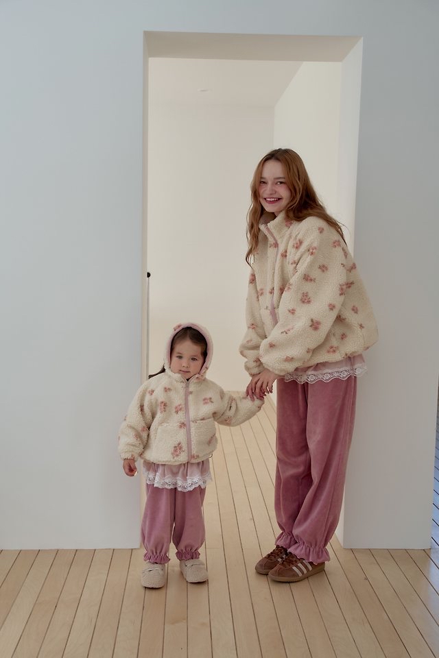 Momoann | Satin Joggers (Pink) with Mom