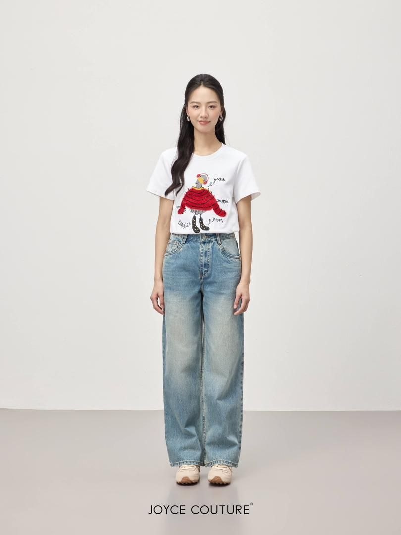 绣鸭修身T恤 T0063