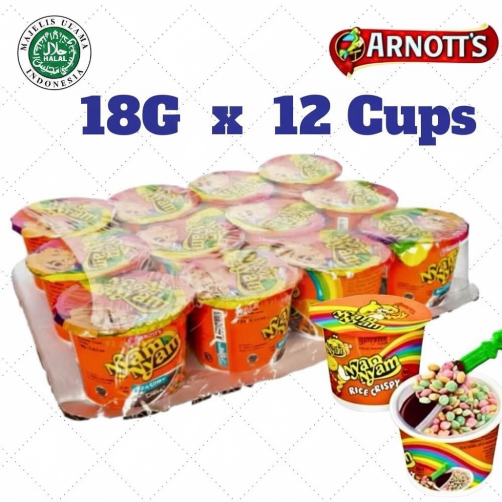12pcs x 18g Arnott's Nyam Nyam Rice Crispy