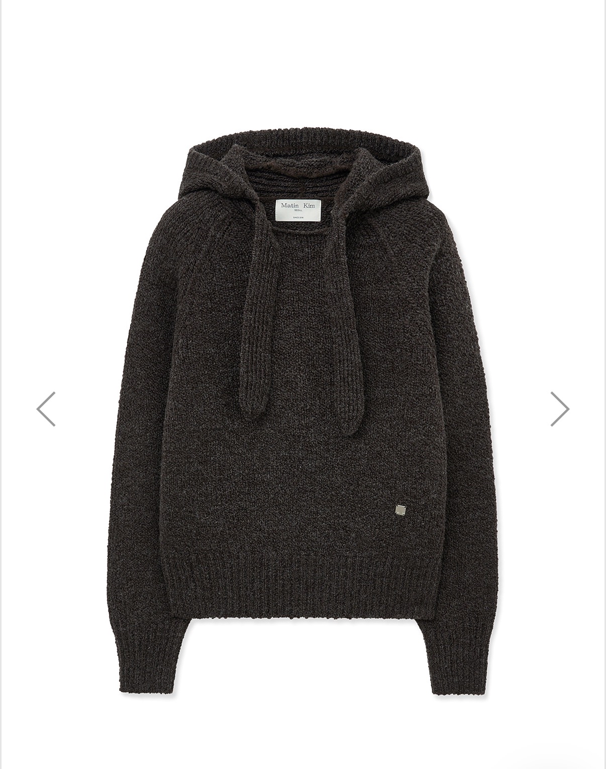 MATIN KIM 特價場 MUFFLER POINT HOODY PULLOVER