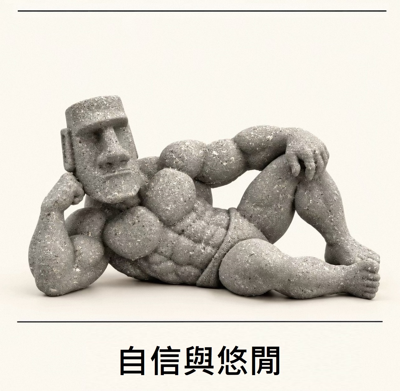 猛男摩艾軍團，無聲激勵你的每一處肌肉