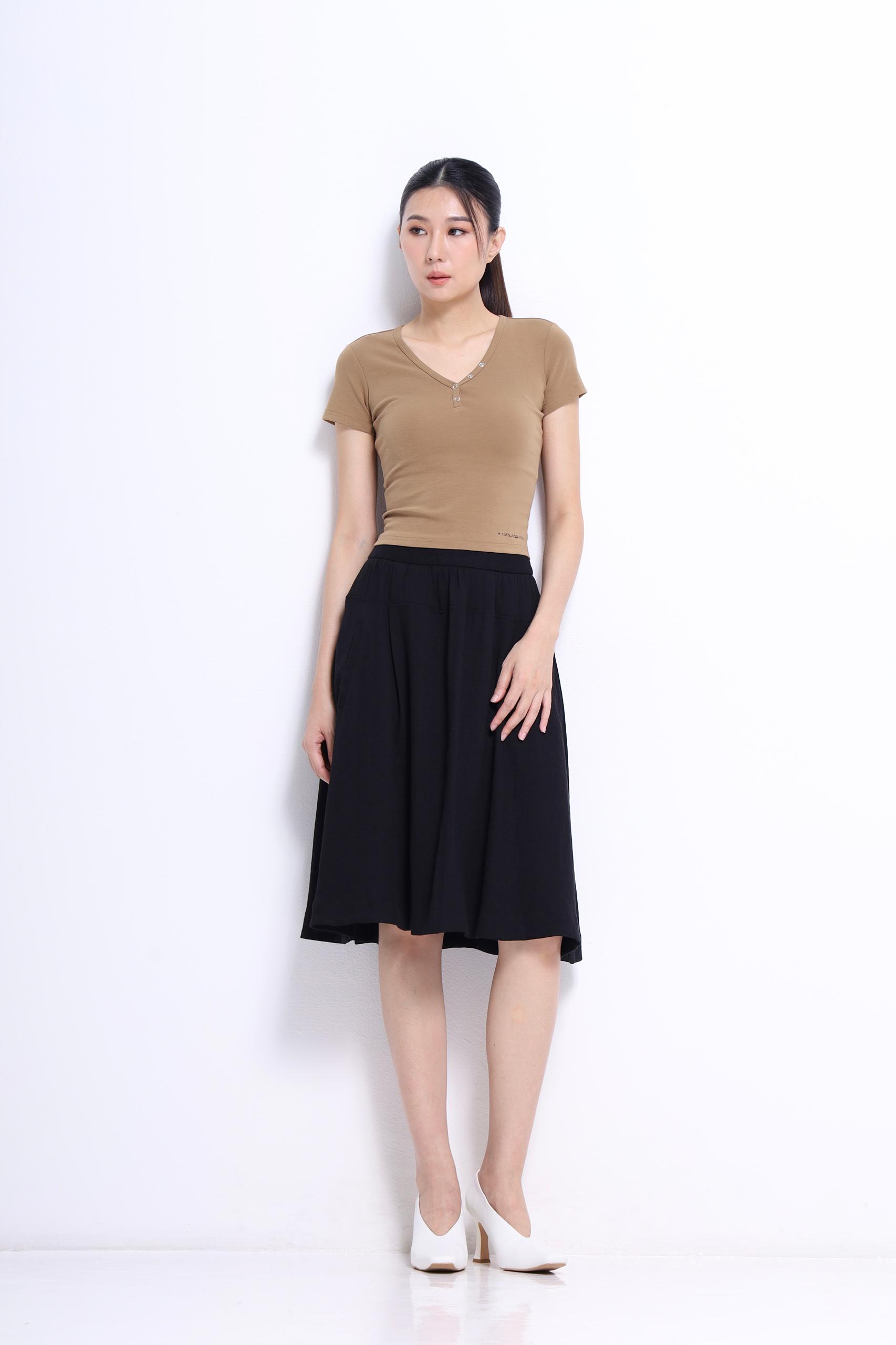 CS1419 Celeste Flow Midi Skirt