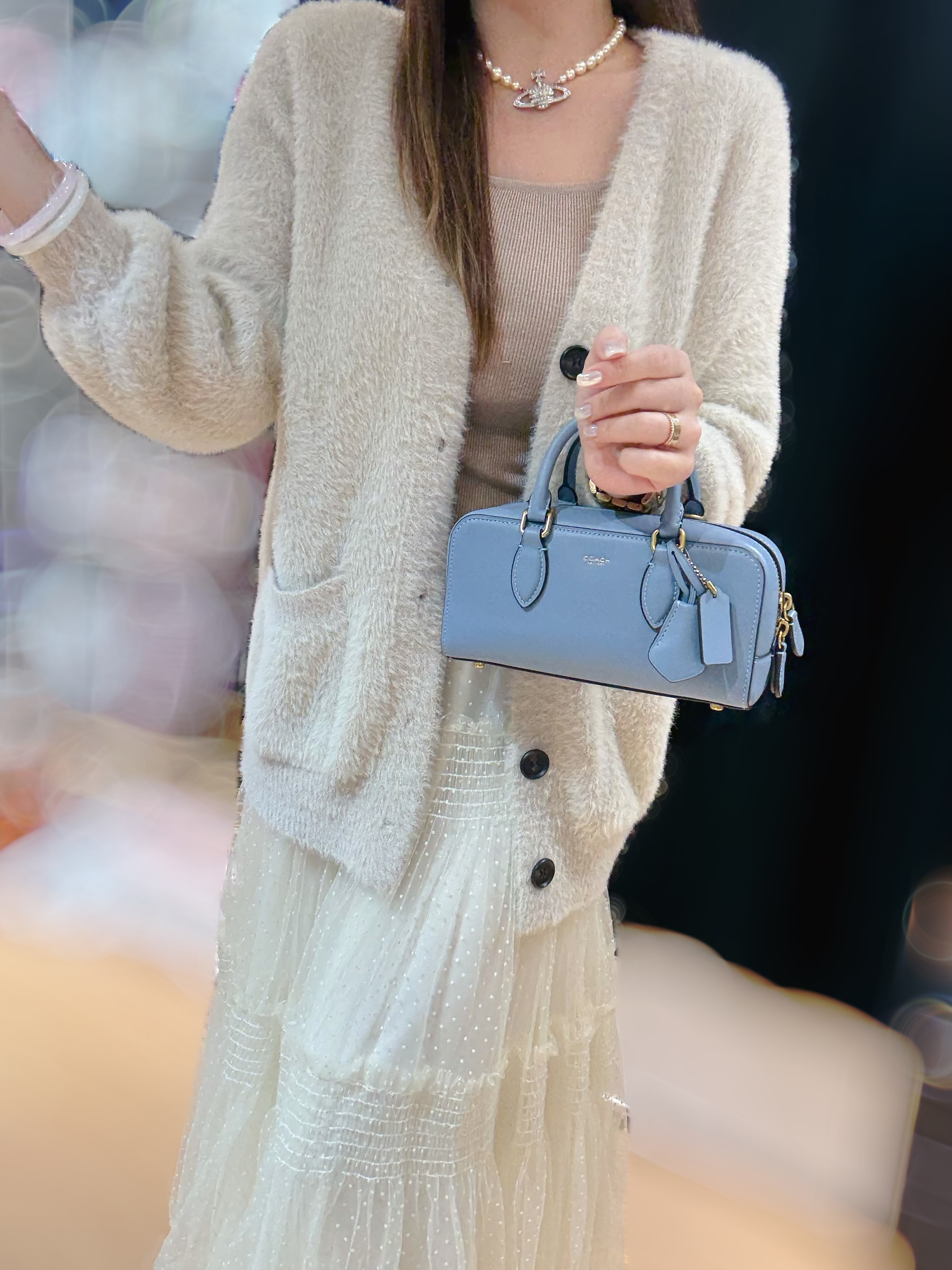 Coach Bowery satchel 22 blue