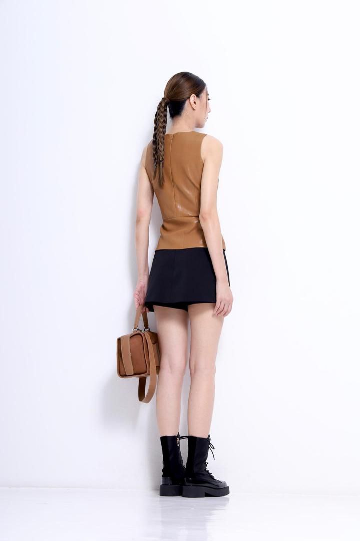 两侧拉链百塔裤裙 1391