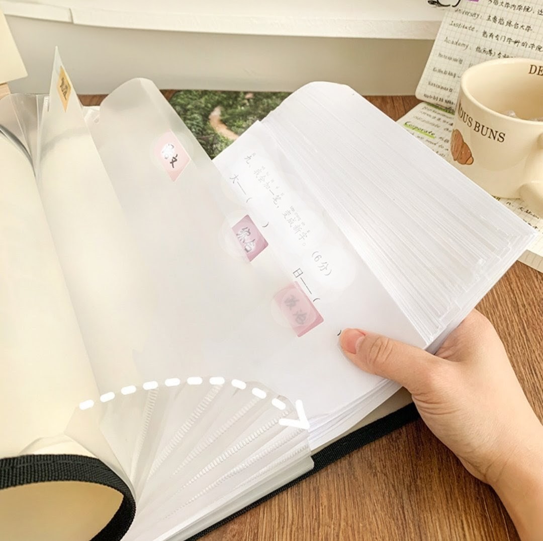 A4大容量風琴豎款文件袋 (S521) 🚛 送貨方式請選(4)