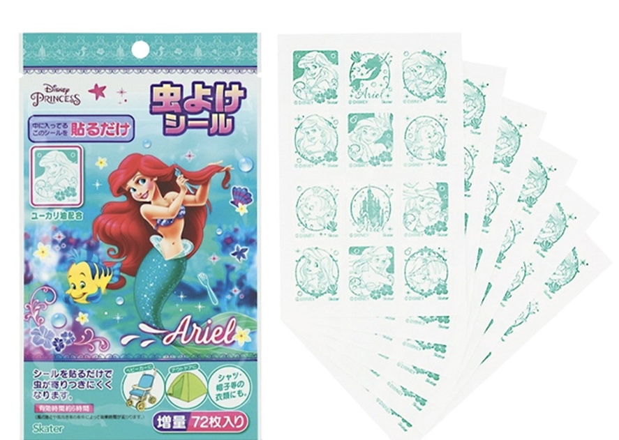 日本直送🇯🇵- Skater 美人魚 驅蚊貼 72pcs