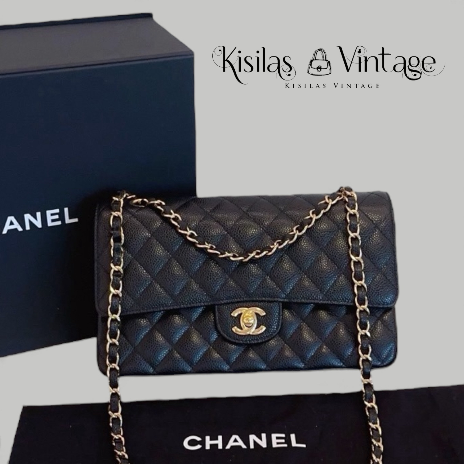 Chanel  Caviar CF25 金扣