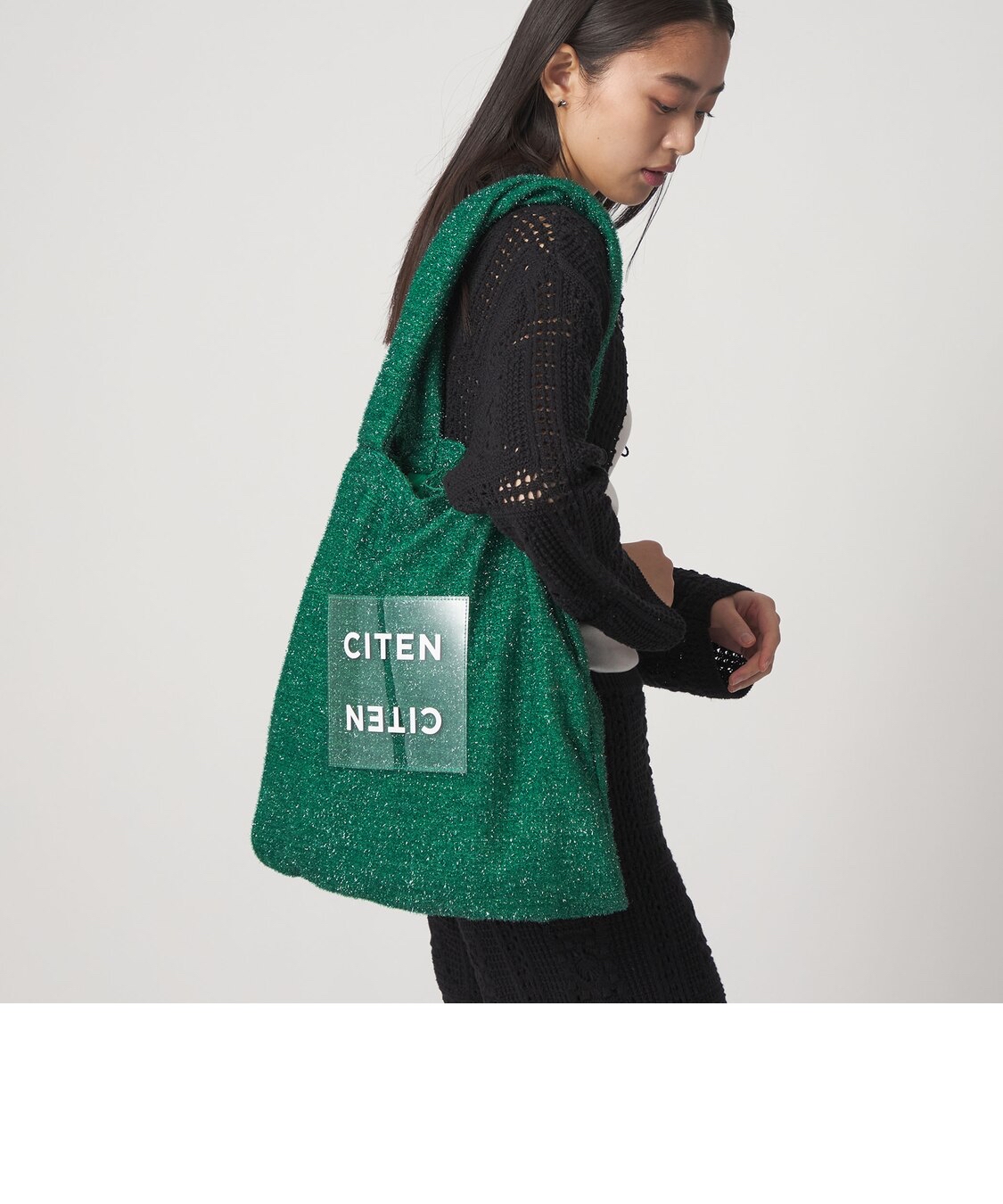 日本直送CITEN Sparkling Clear Logo Tote Bag