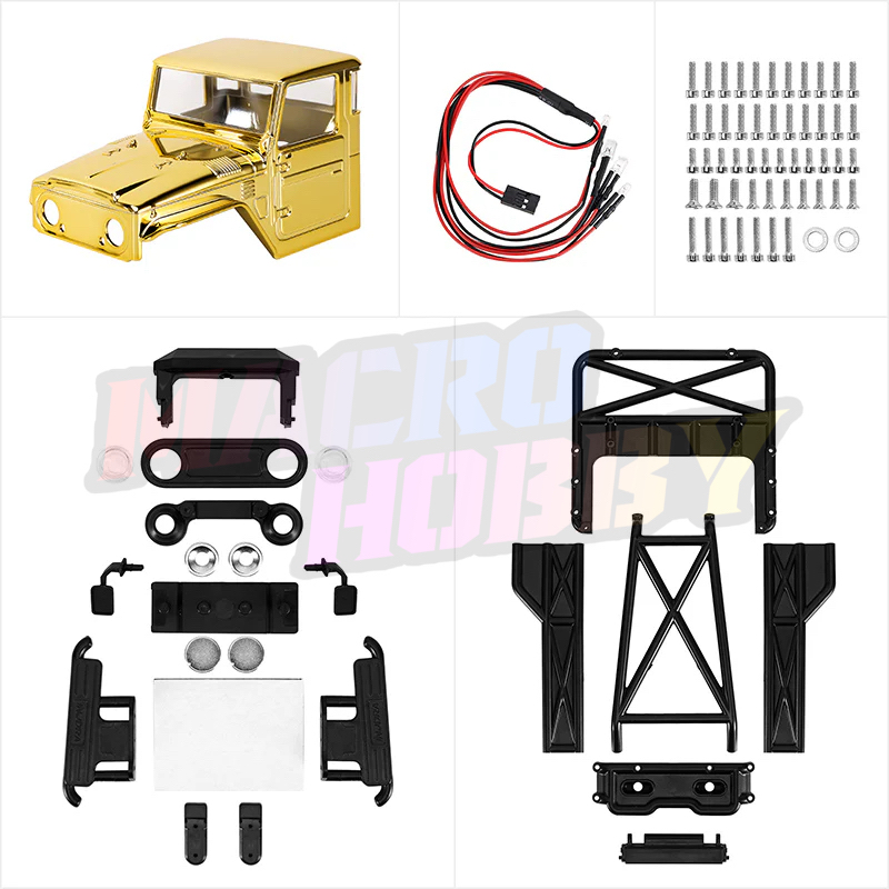 INJORA Limited Edition IR40-24 Half Truck Body for 1/24 SCX24 (Gold) #530370