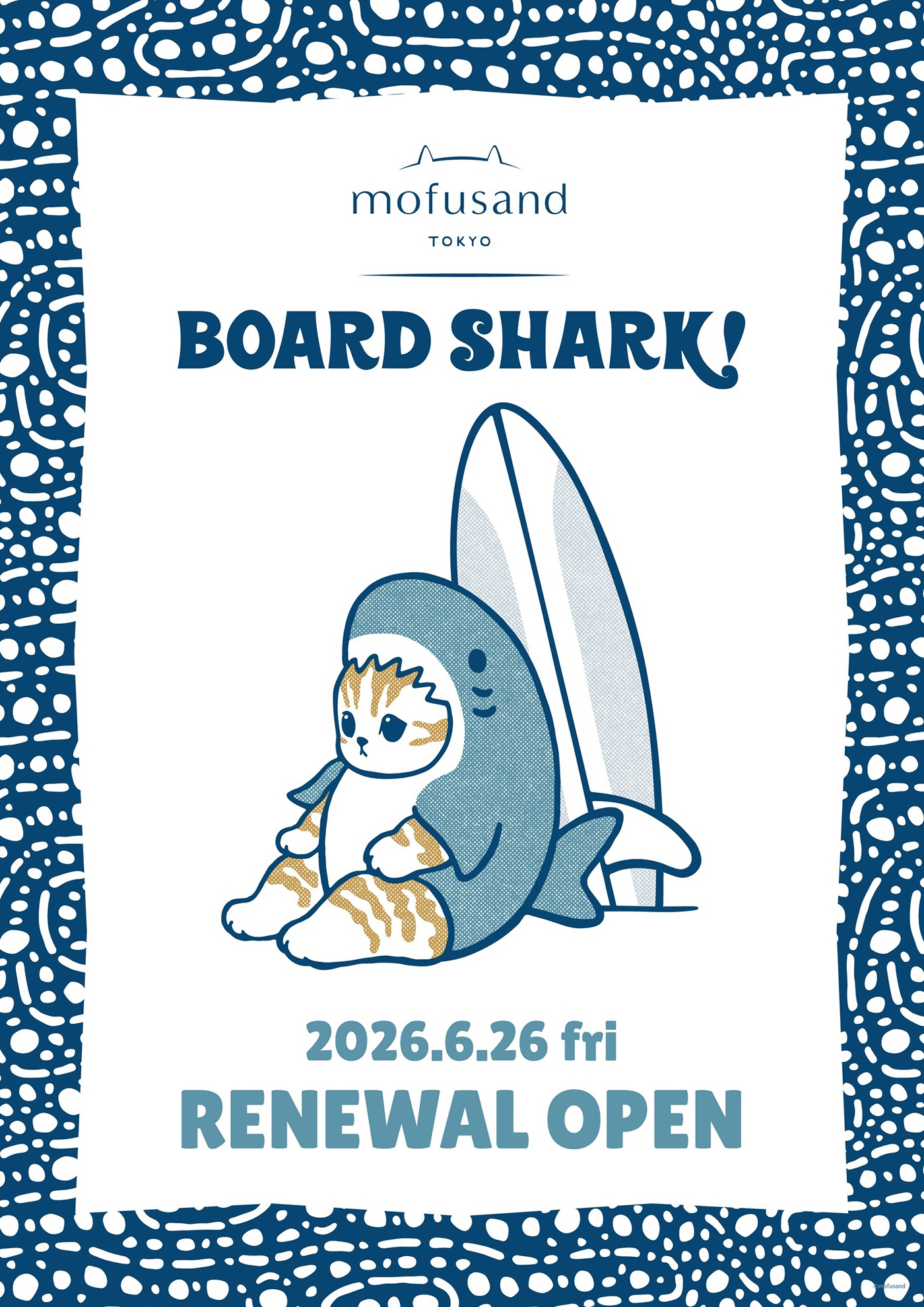 🌸 【預訂】CHARM - Mofusand Board Shark