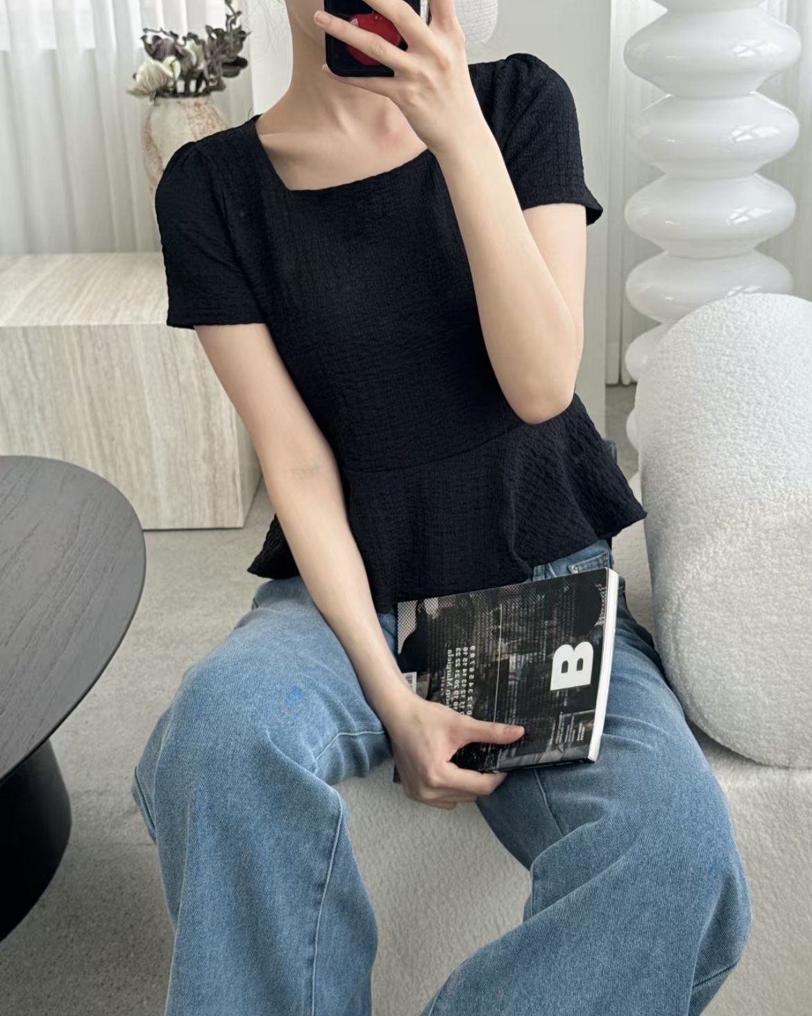 ❥ 粒 粒 荷 葉 邊 上 衣 。