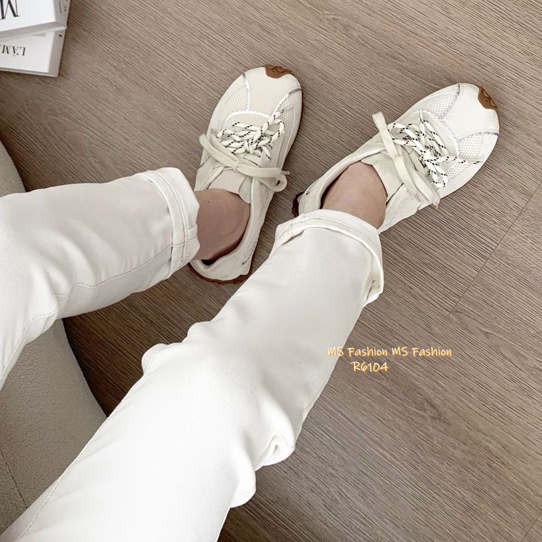 R6104 韓國🇰🇷真皮拼網料Sneakers