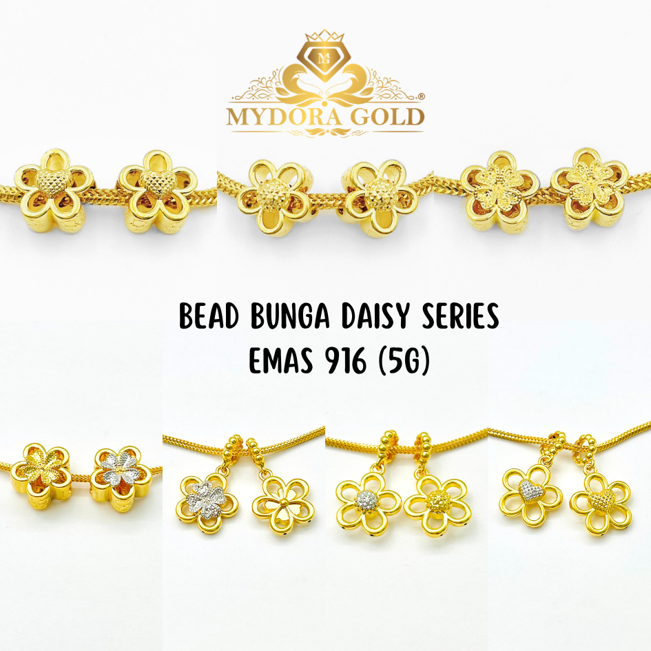 MYDORA Bead Bunga Daisy Series (5G) l EMAS 916/22K