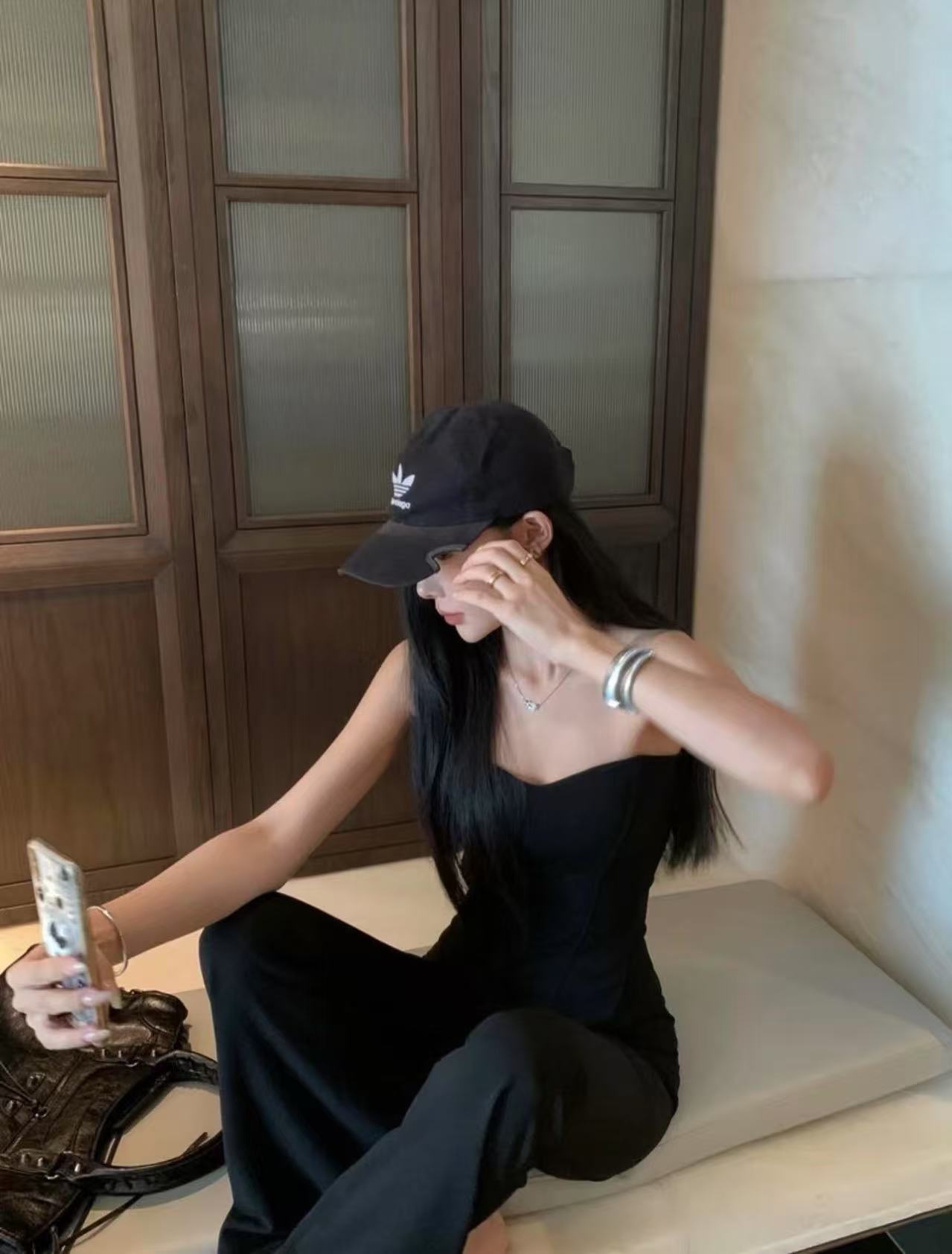 ST241鱼骨抹胸套装