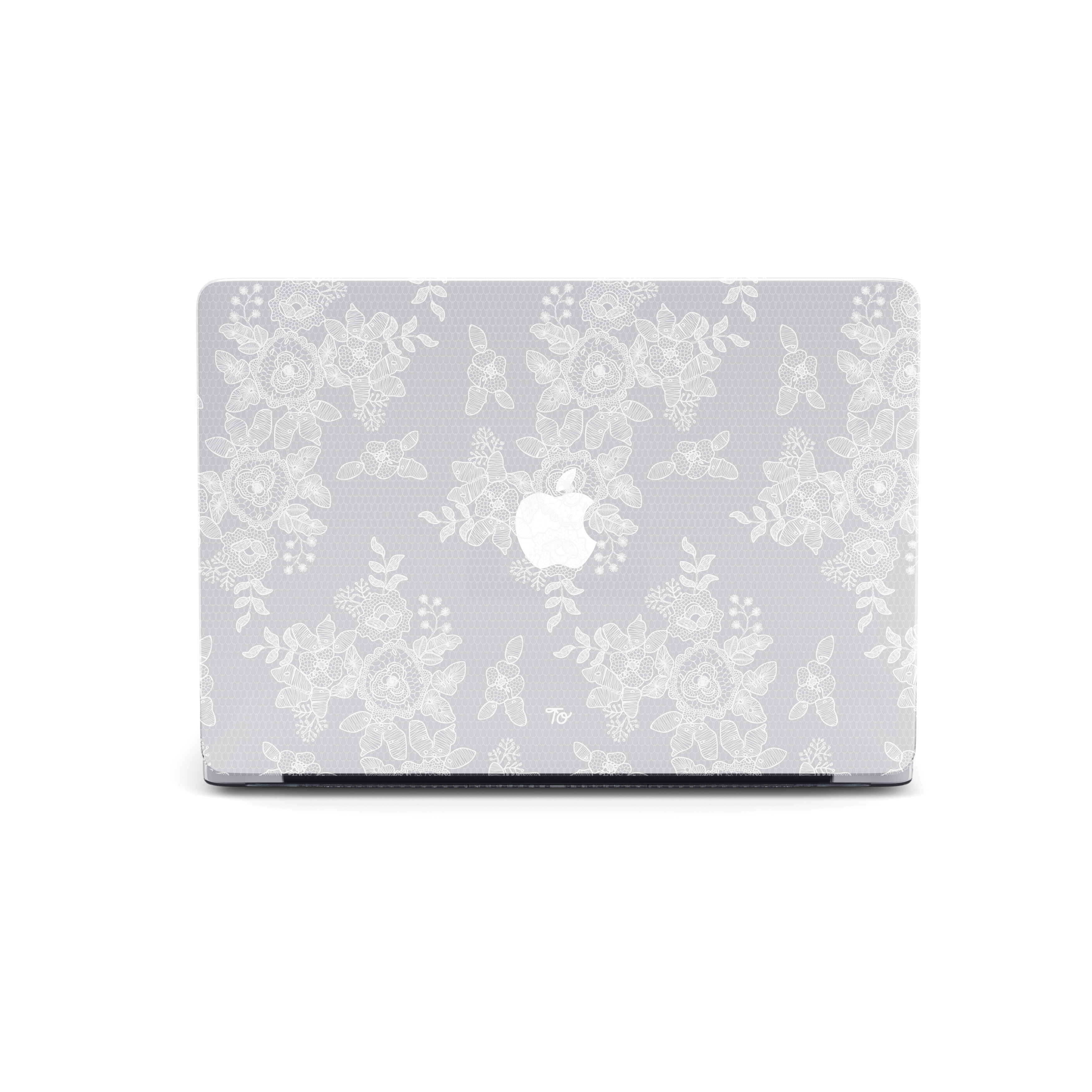 【The Perfect White Lace】Transparent MacBook Protective Case