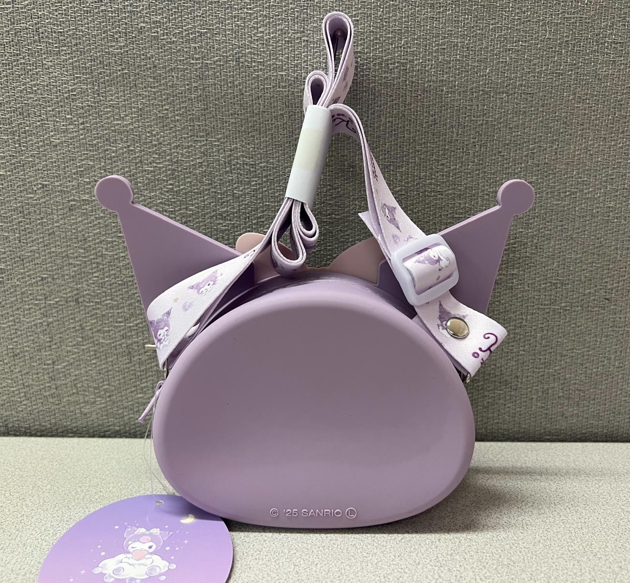 🎌日本限定🎌 Kuromi 矽膠物料可斜孭 立體造型多用途袋