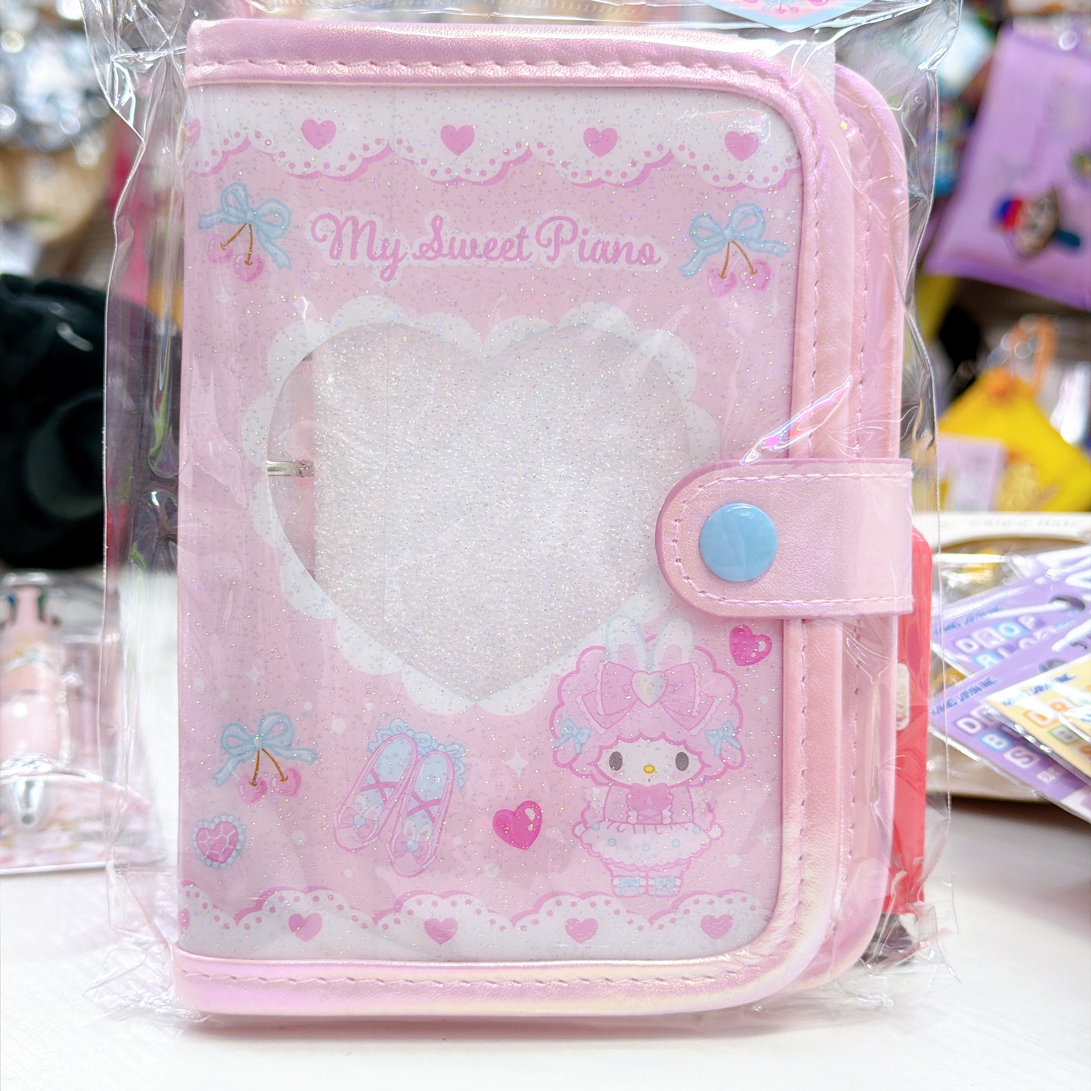 日本直送Sanrio Melody Piano Kurumi 新款貼紙收納簿可以加內頁