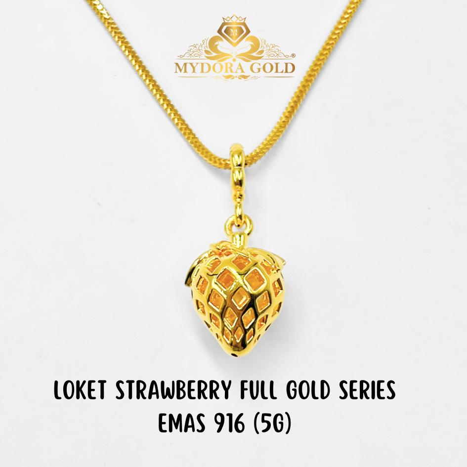 MYDORA Loket Strawberry Full Gold Series (5G) l EMAS 916/22K