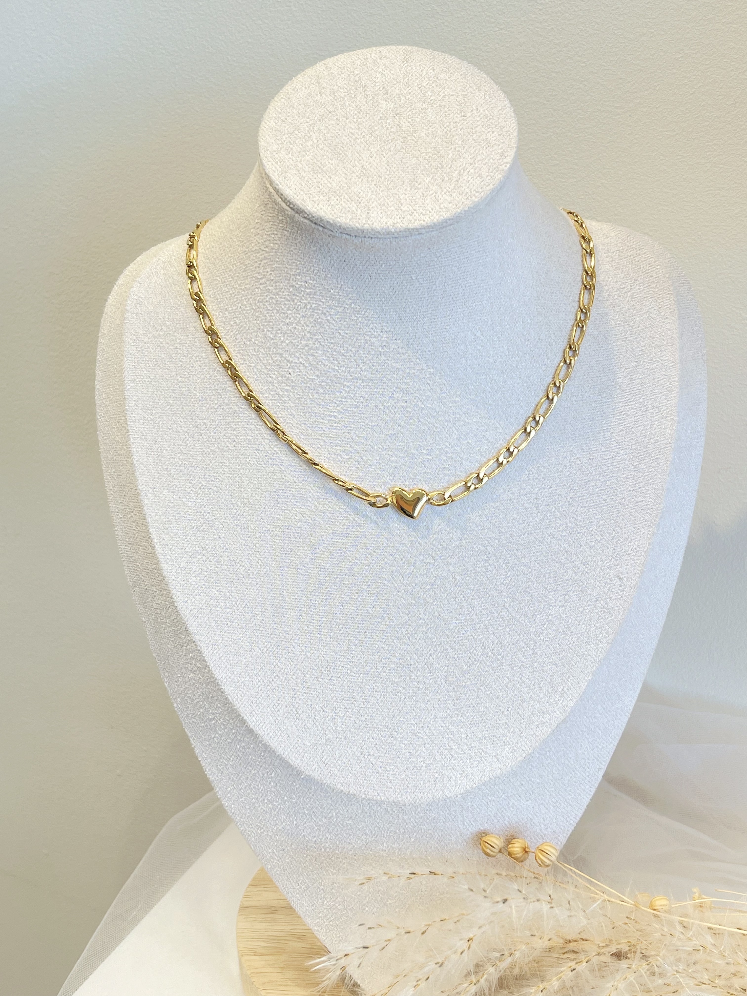 小众甜酷风爱心钛钢项链