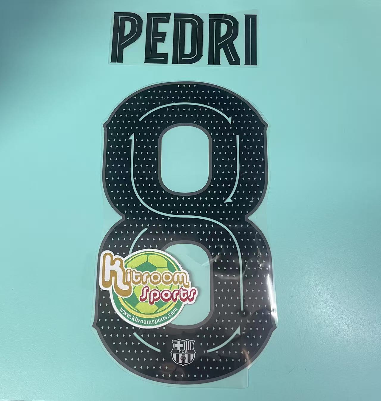2022-23 Barcelona 3rd Cup Nameset #8 PEDRI