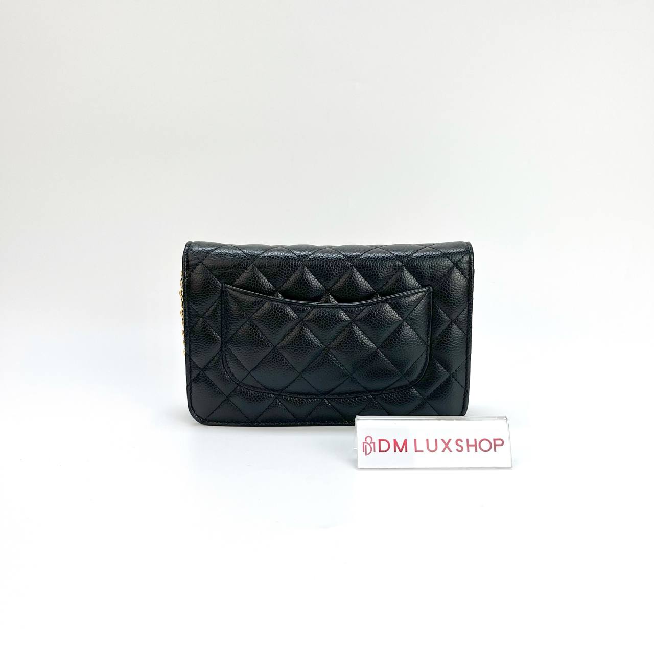 Chanel Black Caviar Classic Flap WOC GHW (Microchip)